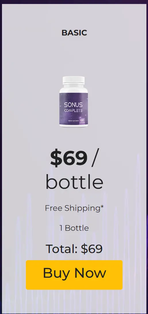 Sonus Complete one bottle